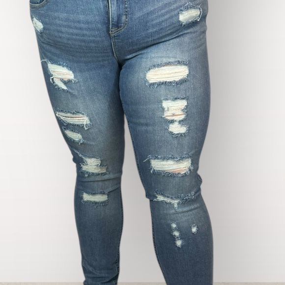 Torrid Premium Bombshell Skinny Distressed Jeans |16 - Picture 13 of 16